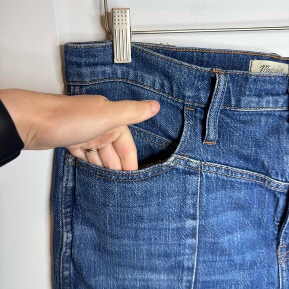 Madewell Classic Straight Jean Front Seam High Rise Bandry Dark Wash Size 31 - Picture 3 of 8